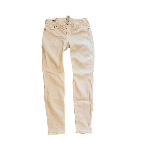 True religion Serena skinny jeans white y2k low rise womens 30 10 - Picture 1 of 7